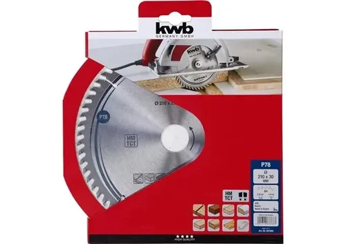KWB Kreissägeblätter HM-Kreissägeblatt 210x30mm Z64 von KWB