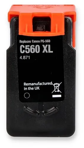 Tonerversum Druckerpatrone kompatibel zu Canon PG-560XL PG-560 XL Schwarz für Pixma TS5350 TS5351 TS5352 TS5353 TS7450 TS7451