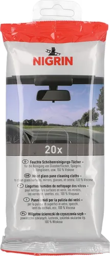 NIGRIN feuchte Reinigungstücher Scheiben 3340