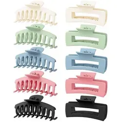 Stück Haarklammer Set Mädchen Damen Rutschfestes Haarstyling 10 - Praktisches Set mit 10 rutschfesten Haarklammern in 5 Farben. Ideal für stilvolles Haarstyling bei verschiedenen Anlässen. Hergestellt aus sicherem, langlebigem Material für optimalen Halt und vielseitige Verwendung.