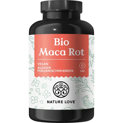 Produktbild Maca Rot Bio 180 Kapseln von Nature Love