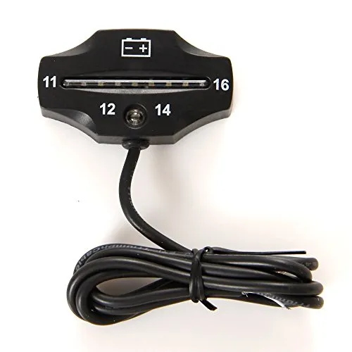 Runleader LED-Batterieladeanzeige,Volt.DC12V,Erinnerung bei niedriger Batterieleistung – nur für Blei-Säure-Batterien geeignet,funktioniert auf Golfwagen-Gabelstaplern