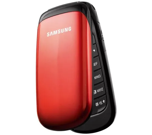 Samsung E1150i Klapphandy 3,6 cm (1,43 Zoll) Display ruby-red