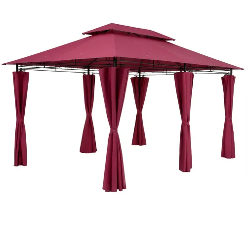 DeubaXXL DE Pavillon Topas Bordeauxviolett 3x4m in pink von Deuba