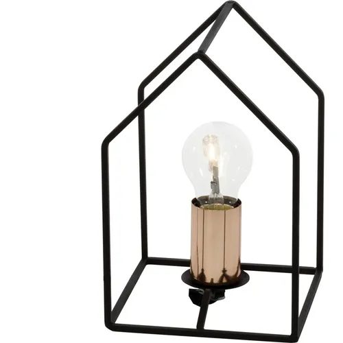 Brilliant Tischleuchte Home Schwarz Kupfer max. 60W E27 ohne Leuchtmittel mit Schalter