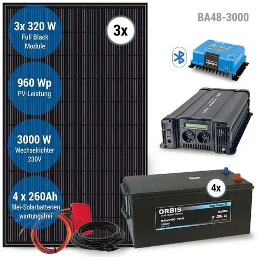 Solar Komplettanlage 3000W AC
