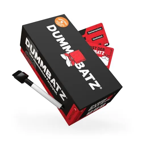 PARTYFIEBER | Dummbatz® – Das ultimative Partyspiel für unvergessliche Nächte - Gesellschaftsspiel für 4-16 Spieler, ideal für Partys und Familienspiele, sorgt für jede Menge Lacher und Spaß!