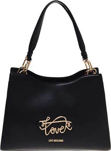 Love Moschino Einkaufstasche Damen Schwarz Einheitsgröße - Damen-Schultertaschen aus strapazierfähigem PU, ideal für stilvolle Einkäufe und den täglichen Gebrauch.