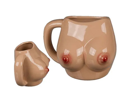 Out of the Blue Tasse Brüste Tasse Boob Mug für Kaffee & Tee Becher Junggesellenabschied Fun, Porzellan