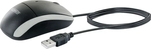 Schwaiger Optische Maus schwarz kabelgebunden, USB 2.0 A