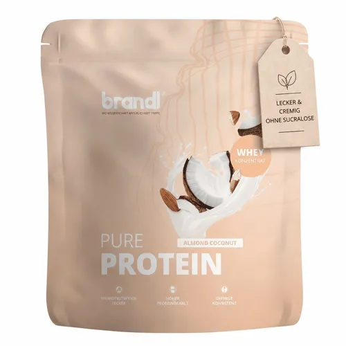 brandl® Pure Protein 2.0 Whey Eiweißpulver | Natürliches Aroma - Über 70 g Eiweiß pro 100 g aus hochwertigem Whey-Konzentrat. Ideal für Shakes, Müsli und Backrezepte. Ohne künstliche Süßstoffe, für puren Genuss und vielseitige Anwendung.