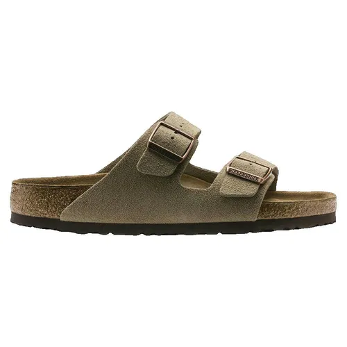 Birkenstock Damen Arizona Sandalen, Beige Taupe, 36 EU Schmal - Herrenmode mit original BIRKENSTOCK Soft Footbed für optimalen Komfort und Unterstützung, ideal für entspannte Sommertage.
