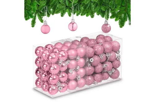 Weihnachtsbaumschmuck Pink von Relaxdays