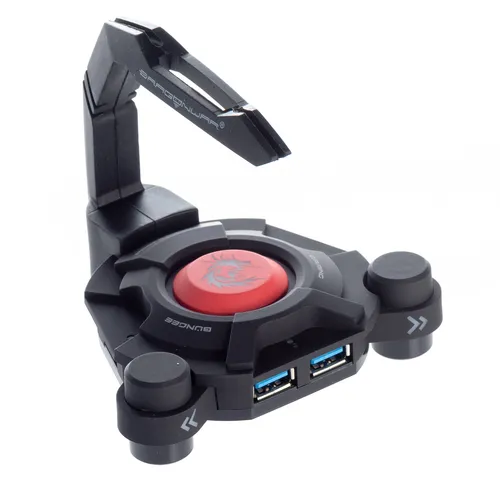 Dragonwar Bungee + USB-Hub 3.0 - 4 USB 3.0-Anschlüsse - Multidirektionaler und f