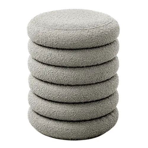 SVITA Stauraumhocker BLOSSOM XS - Moderner Pouf mit Stauraum - Hocker mit praktischem Stauraum und bequemer Boucle-Polsterung. Ideal für jedes Zimmer, ob als Sitzbank oder Schuhtruhe. Gesamtmaße: ca. 40 x 43 cm (ØxH).