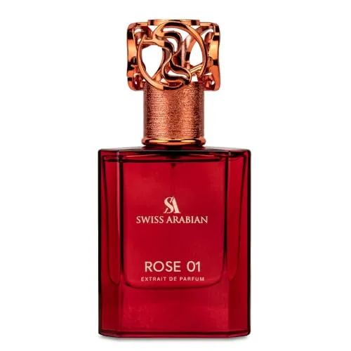 Swiss Arabian Rose 01 Eau de Parfum Unisex 50ML - Eau de Parfum für Damen mit verzaubernder Blumenkombination aus Bergamot, Lychee und majestätischen Rosen – perfekt für jeden Anlass und ein langanhaltendes Dufterlebnis.