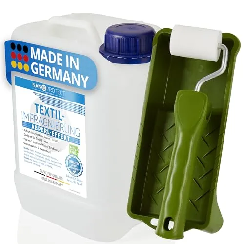 Nanoprotect Textilimprägnierung Imprägnierspray - Effektiver Gewebe- und Polsterschutz mit Nanotechnologie. Schützt Ihre Textilien vor Wasser und Schmutz und sorgt für langanhaltende Frische.