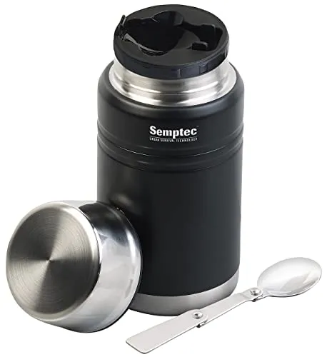 Semptec Urban Survival Technology Thermobehälter: Vakuum Warmhaltebehälter für Essen, Getränke & Suppen, Löffel, 750ml (Thermoschüssel, Thermobecher mit Deckel, Frischhaltedosen)