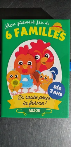 Auzou Mon Premier -satz 6 Familien (Quartett) Bauernhof Ab 5 Jahre, Firma, Memo