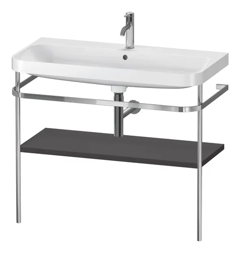 Duravit Happy D.2 Plus C-Shaped Set mit Metallkonsole von Duravit