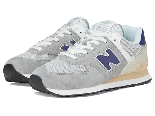 New Balance 574 Sneaker grau 41,5 EU - Sportliche Sneaker in Slate Grey/Rain Cloud, aus hochwertigem Leder und Textil, ideal für lässige Outfits und Komfort den ganzen Tag.