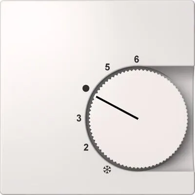 Elso ELG227404 Zentralplatte für Temperaturreglereinsatz, Thermoplast bruchfest, Fashion/Riva/Scala, reinweiß