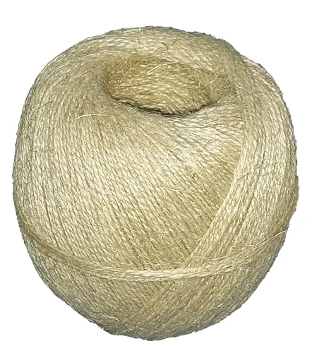 equipster Naturfarbenes 3,5/3-fach Wurstgarn, Lebensmittelecht und Geschmacksneutral, 200g Rolle