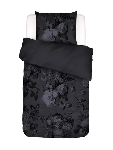 Floor Bettwäsche 135 x 200 cm - Dunkel Marineblau mit Kissenbezug 80 x 80 cm - Bettwäsche aus hochwertigem Baumwollsatin mit 210 TC-Bindung für außergewöhnliche Weichheit und Haltbarkeit. Elegante dunkelblaue Farbe, ideal für stilvolle Schlafzimmer.