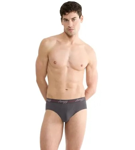 sloggi Men Start Midi C2P Box Briefs, Black Combination, 5 (2er Pack)