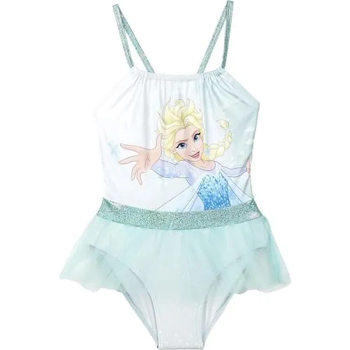 Frozen Badeanzug für Kinder - Blau - Größe 3 Jahre - Badeanzug für Mädchen - 85% Polyester und 15% Elastan - 210 g/m² - Schnell trocknend - Original Produkt entworfen in Spanien