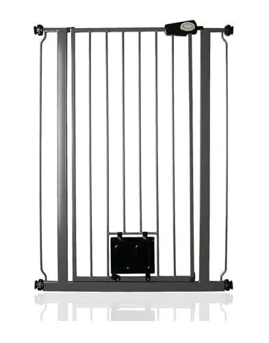 Bettacare Haustiergitter mit Verriegelbarer Katzenklappe, 68.5cm