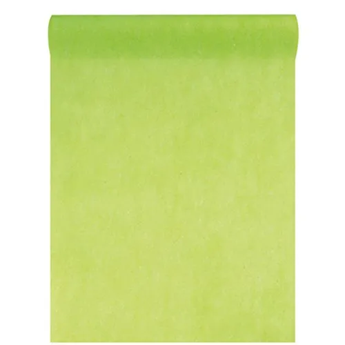 Santex Vliesstoff, 30 cm, 25 m lang, Tischläufer, Party, Hochzeitsdekoration. hellgrün