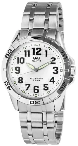Q&Q Quarzuhr Q576J204Y Q&Q Herrenuhr mit Edelstahlarmband, 5 bar