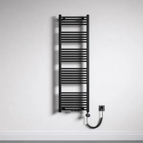 Mai & Mai Badheizkörper Handtuchheizkörper 50x160 cm - Eleganter Heizkörper in matt Anthrazit, ideal für Badezimmer und Wohnräume. Mit Timer-Funktion und einstellbarer Temperatur sorgt er für wohlige Wärme und trockene Handtücher.