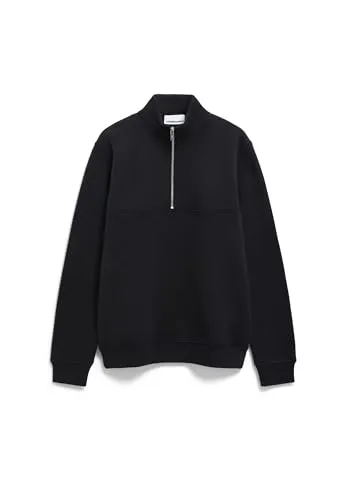 ARMEDANGELS Herren Sweatshirt aus Bio-Baumwolle WAARLO Fleece Regular Fit Black