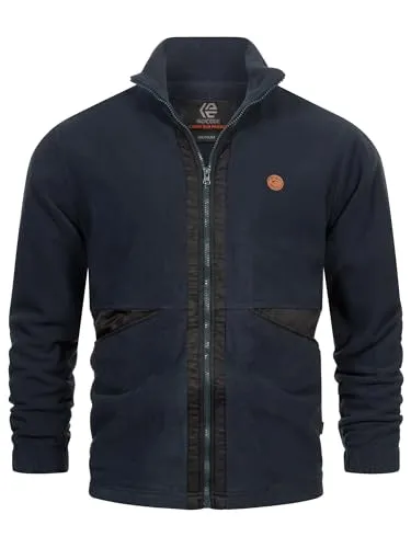 Indicode Herren INFenado Übergangsjacke - Funktionsjacke aus hochwertigem Fleece-Material, angenehm weich, wärmend und atmungsaktiv, ideal für kühle Tage.