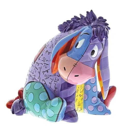 Disney Britto Collection Eeyore Figurine - Statuen im modernen Pop-Art-Stil, handbemalt mit leuchtenden Farben. Ideal als Geschenk, Lieferung in Geschenkverpackung. Höhe: 11 cm.