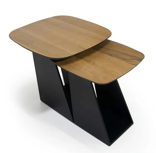 Modernes Couchtisch Set 2x Couchtische für das Wohnzimmer - Stilvolles Couchtisch Set mit kompakten Maßen, ideal für moderne Wohnzimmer. Aus robustem MDF gefertigt, sorgt es für eine ansprechende Optik und eine einfache Integration in Ihr Zuhause.