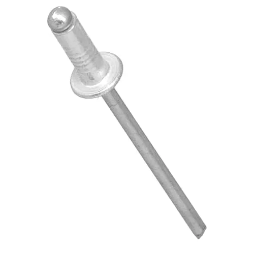 500x Blindnieten 4x14 mm Nieten Popnieten Blindniet Niet Set Aluminiumnieten Aluminium Alu Stahl Verzinkter Farbe Silber Verbinden Dünnen Werkstoffen Metall Kunststoff Holz Leder