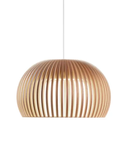 Secto Design Atto 5000 Pendelleuchte Walnuss mit Textilkabel