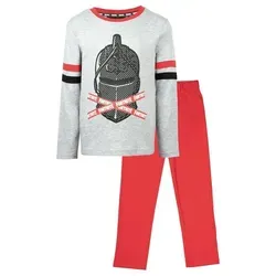 Fortnite Pyjama Fortnite Schlafanzug Pyjama langarm grau|rot 128