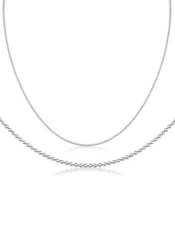 Firetti Collierkettchen Schmuck Geschenk Silber 925 Halsschmuck Halskette Kugelkette, Made in Germany