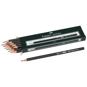 FABER-CASTELL 1111 Bleistifte B schwarz, 12 St.