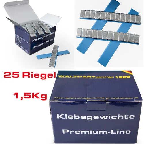 25x Klebegewichte á 60g  12x5g  Alufelge Auswuchtgewicht Gewicht Riegel 1,5 Kg
