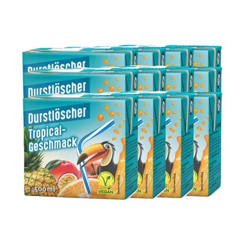 Durstlöscher Tropical aus tropischen Früchten 500ml 12er Pack