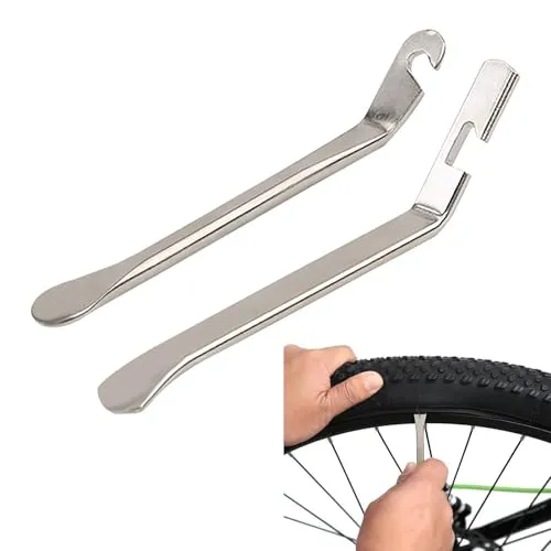 Reifenheber Fahrrad Set, 2 Stück Metall Reifenwechselwerkzeug für alle Fahrradtypen
