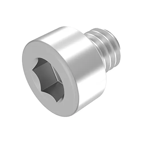 SECCARO Zylinderschraube M6 x 6 mm, Edelstahl V2A VA A2, DIN 912 / ISO 4762, Innensechskant, Vollgewinde, 20 Stück