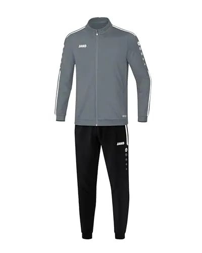 JAKO Kinder Trainingsanzug Polyester Striker 2.0, steingrau/weiß, 152, M9119