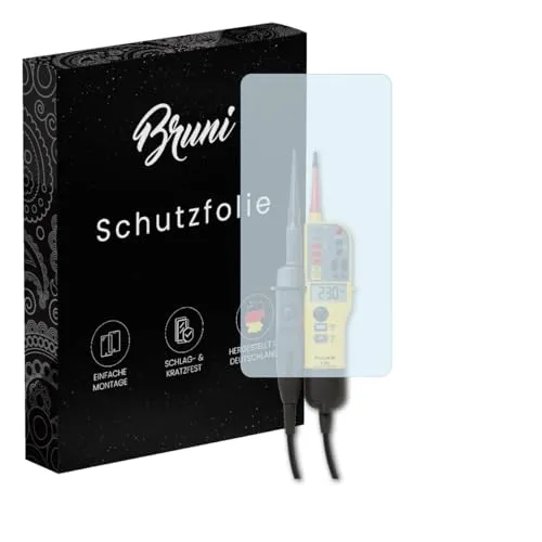 Bruni Schutzfolie kompatibel mit Fluke T150 Folie, glasklare Displayschutzfolie (2X)
