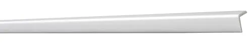 Decosa Winkelprofil WP20 - Edle Stuckleiste in Weiß - 5 Leisten à 2 m Länge = 10 m - Zierleiste aus Styropor 20 x 20 mm